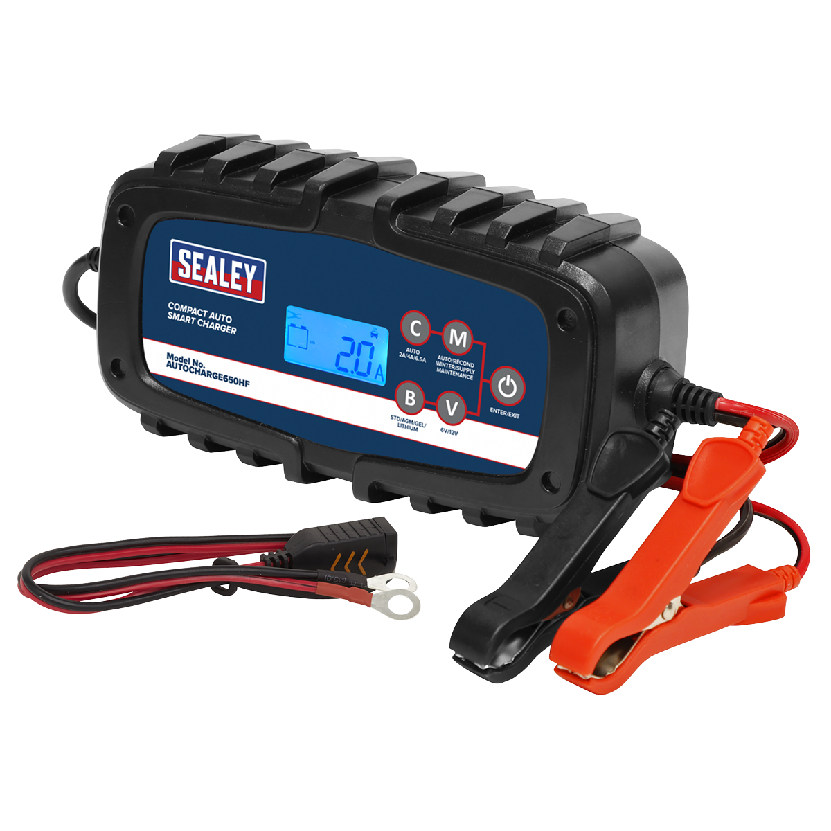 Sealey AUTOCHARGE650HF 6/12V Compact Auto Smart Charger & Maintainer 6.5A - additional view 2