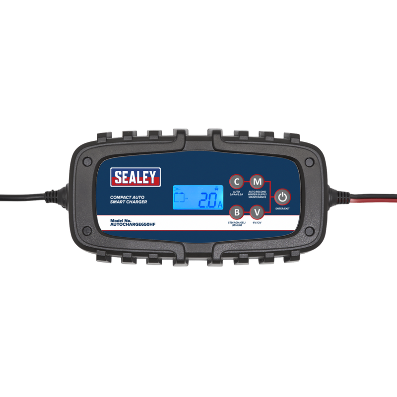 Sealey AUTOCHARGE650HF 6/12V Compact Auto Smart Charger & Maintainer 6.5A - additional view 3