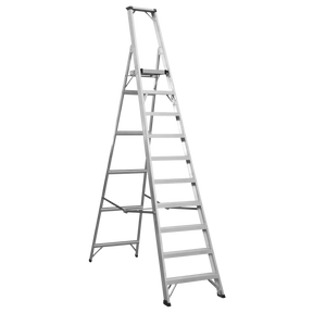 Sealey AXL10 Industrial Step Ladder 10-Tread Aluminium - EN 131