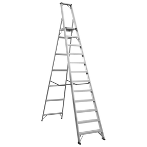 Sealey AXL12 Industrial Step Ladder 12-Tread Aluminium - BS EN 131