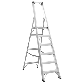 Sealey AXL6 Industrial Step Ladder 6-Tread Aluminium - EN 131