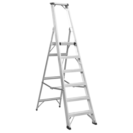 Sealey AXL6 Industrial Step Ladder 6-Tread Aluminium - EN 131