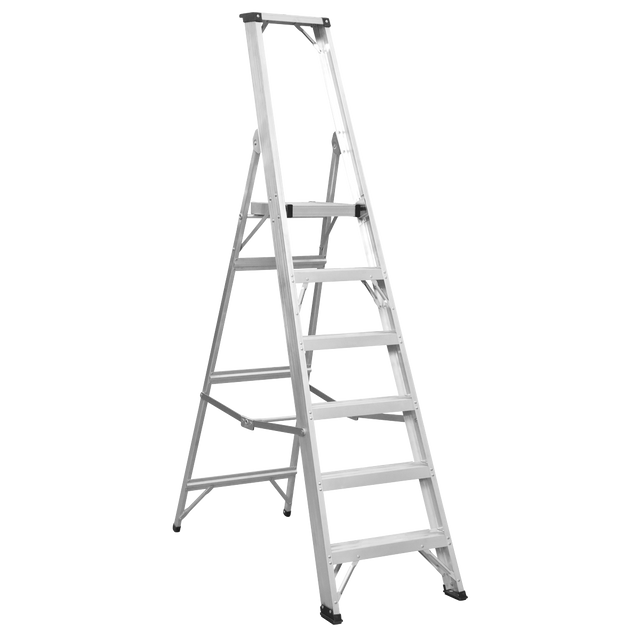 Sealey AXL6 Industrial Step Ladder 6-Tread Aluminium - EN 131