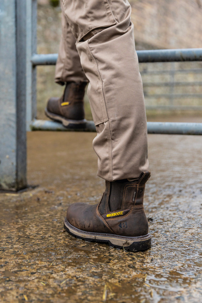 Buckbootz B1180 Hard as Nails Waterproof Safety Dealer Boots