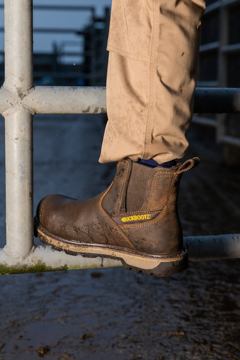 Buckbootz B1180 Hard as Nails Waterproof Safety Dealer Boots
