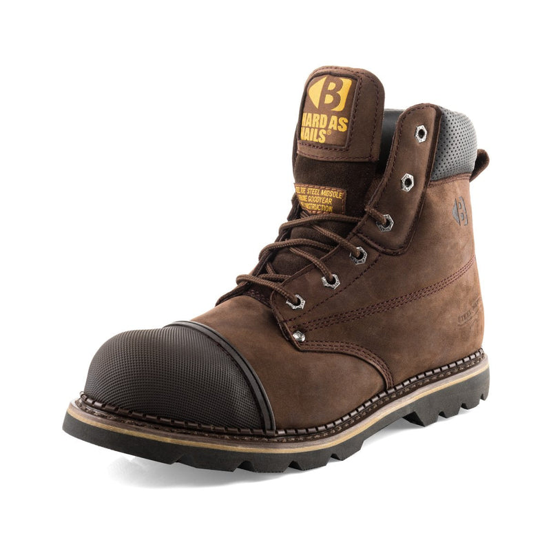 Buckbootz B301 Hard as Nails Safety Lace Boots