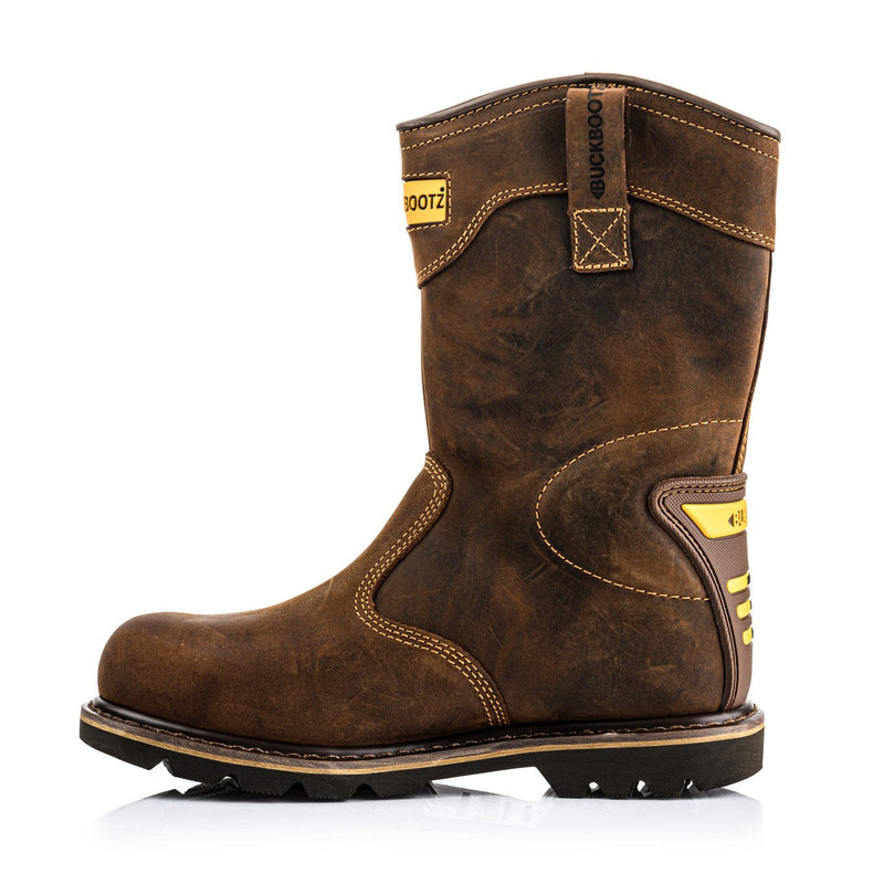 Buckbootz B701 Hard as Nails Waterproof Safety Rigger Boots