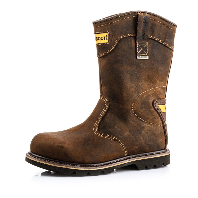 Buckbootz B701 Hard as Nails Waterproof Safety Rigger Boots