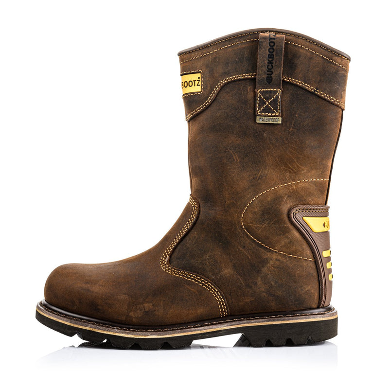 Buckbootz B701 Hard as Nails Waterproof Safety Rigger Boots