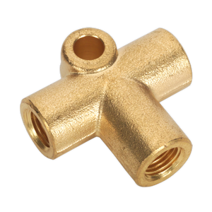 Sealey BC38243WAY 3-Way Brake Tube Connector 3/8"UNF x 24tpi