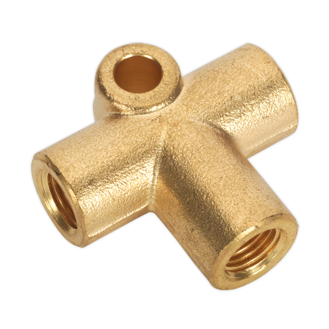 Sealey BC38243WAY 3-Way Brake Tube Connector 3/8"UNF x 24tpi