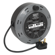 Sealey BCR10B 10m Cassette Type Cable Reel with Thermal Trip 4 x 230V