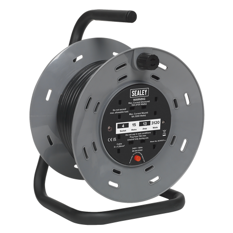 Sealey BCR153T 15m Cable Reel with Thermal Trip 4 x 230V - additional view 2