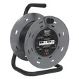 Sealey BCR25 25m Cable Reel with Thermal Trip 4 x 230V
