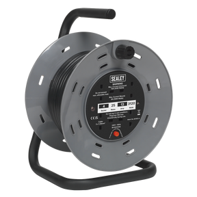 Sealey BCR25 25m Cable Reel with Thermal Trip 4 x 230V