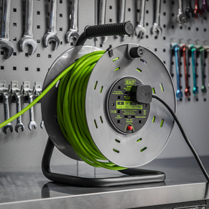 Sealey BCR50G 50m Cable Reel with Thermal Trip 4 x 230V - Hi-Vis Green - additional view 3