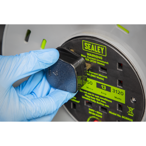 Sealey BCR50G 50m Cable Reel with Thermal Trip 4 x 230V - Hi-Vis Green - additional view 6