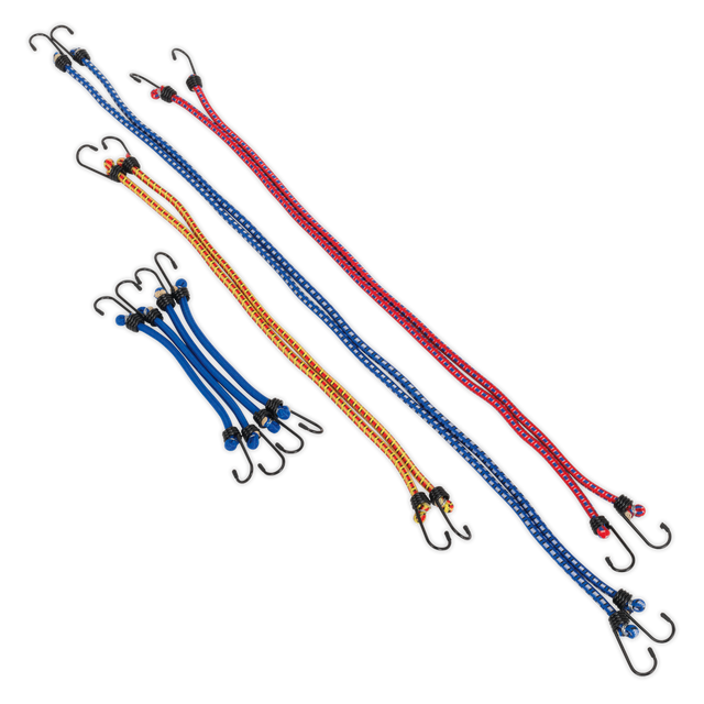 Sealey BCS10 Bungee Cord Set 10pc
