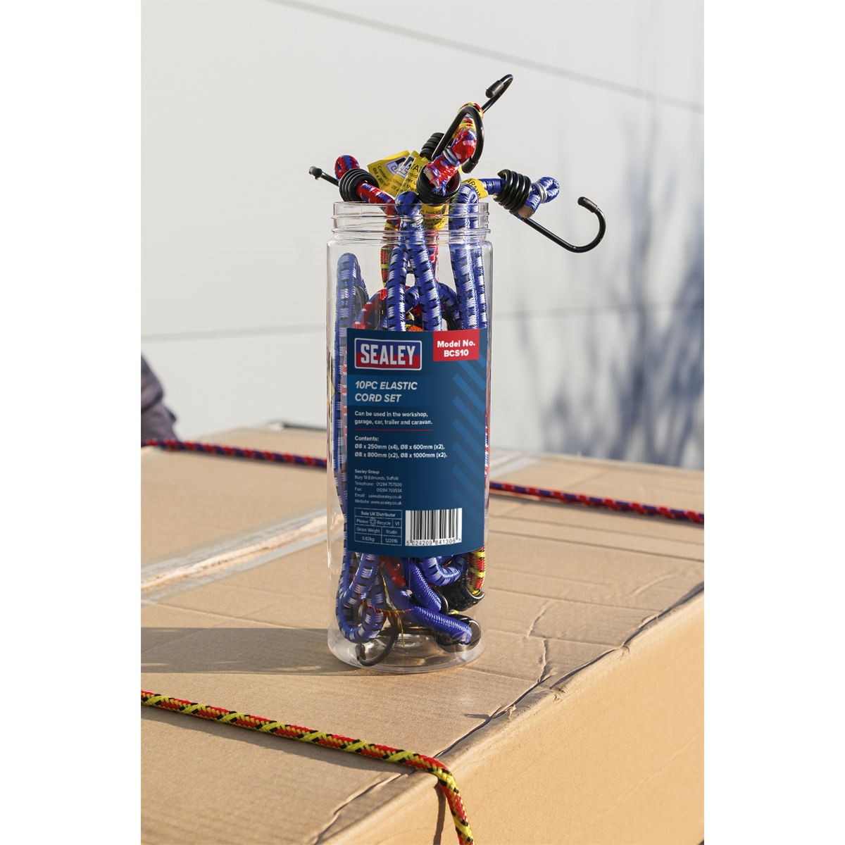 Sealey BCS10 Bungee Cord Set 10pc - additional view 2
