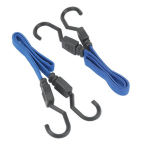 Sealey BCS15 Flat Bungee Cord Set 460mm 2pc