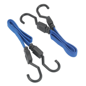Sealey BCS15 Flat Bungee Cord Set 460mm 2pc