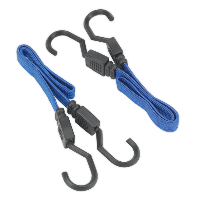Sealey BCS15 Flat Bungee Cord Set 460mm 2pc