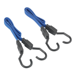 Sealey BCS15 Flat Bungee Cord Set 460mm 2pc - additional view 2