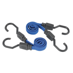 Sealey BCS15 Flat Bungee Cord Set 460mm 2pc - additional view 3