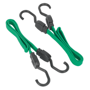 Sealey BCS16 Flat Bungee Cord Set 610mm 2pc
