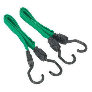 Sealey BCS16 Flat Bungee Cord Set 610mm 2pc - additional view 2
