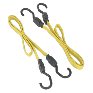 Sealey BCS18 Flat Bungee Cord Set 910mm 2pc