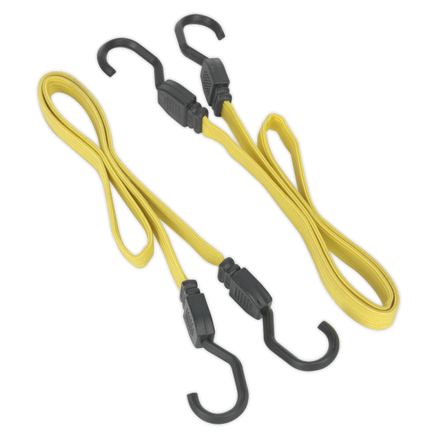 Sealey BCS18 Flat Bungee Cord Set 910mm 2pc