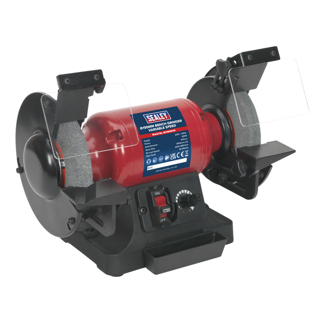 Sealey BG150WVS 150mm Bench Grinder with Variable Speed 250W/230V