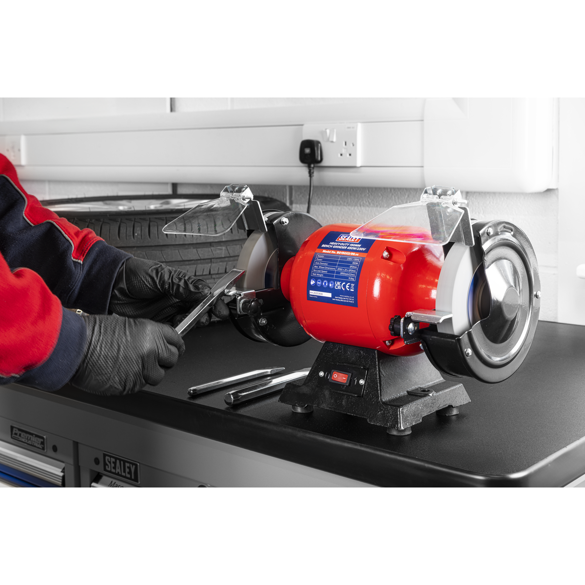 Sealey BG150XD/99 150mm Heavy-Duty Bench Grinder 450W/230V - additional view 8