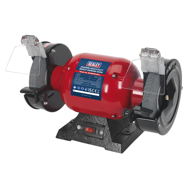 Sealey BG150XD/99 150mm Heavy-Duty Bench Grinder 450W/230V - additional view 2