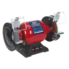 Sealey BG150XLW/98 Bench Grinder 150mm with Wire Wheel 370W/230V