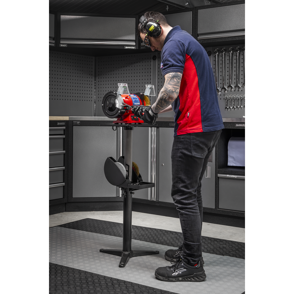 Sealey BGST1 Adjustable Bench Grinder Stand - additional view 4