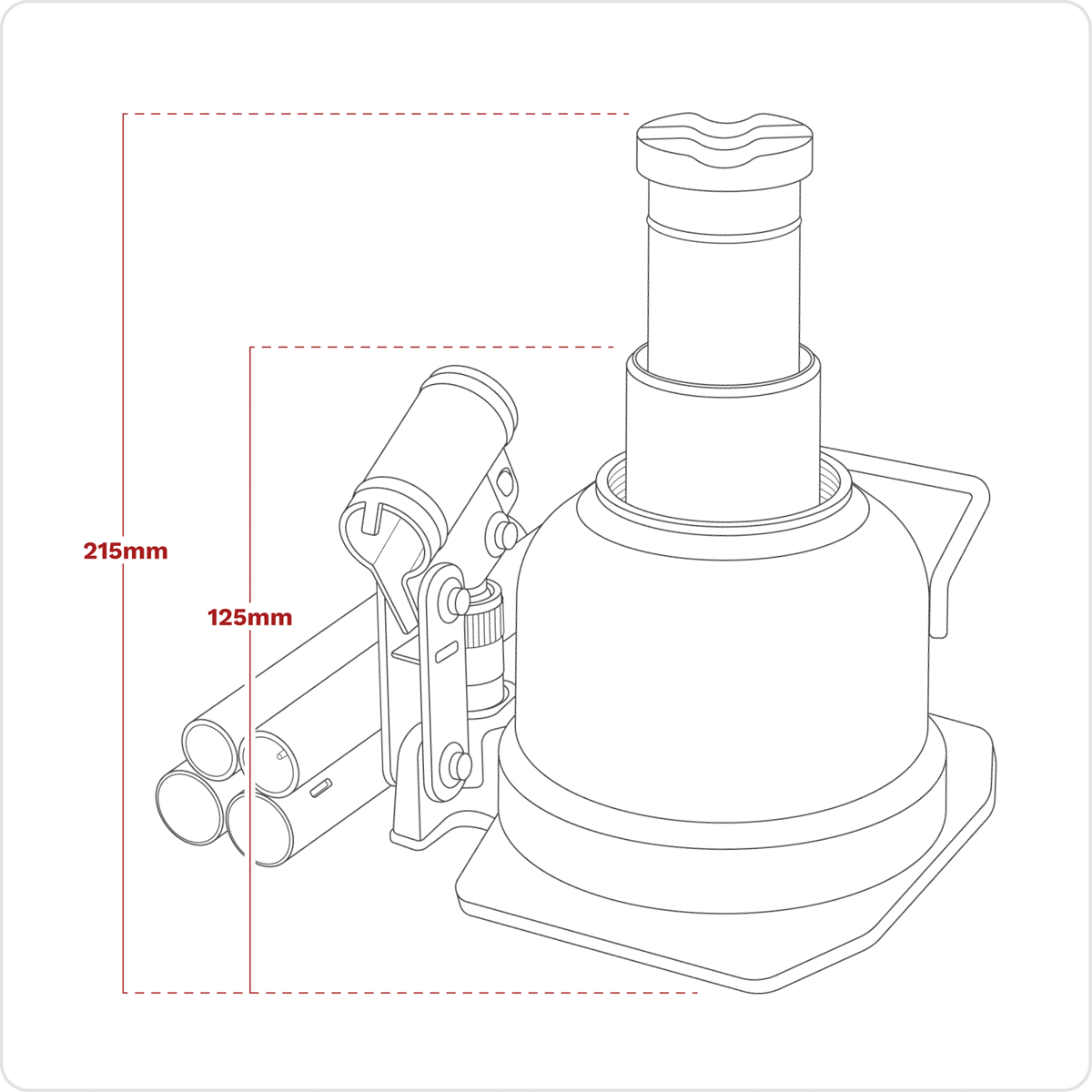 Sealey BJ10LE Low Profile Telescopic Bottle Jack 10 Tonne - additional view 11