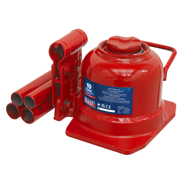 Sealey BJ10LE Low Profile Telescopic Bottle Jack 10 Tonne