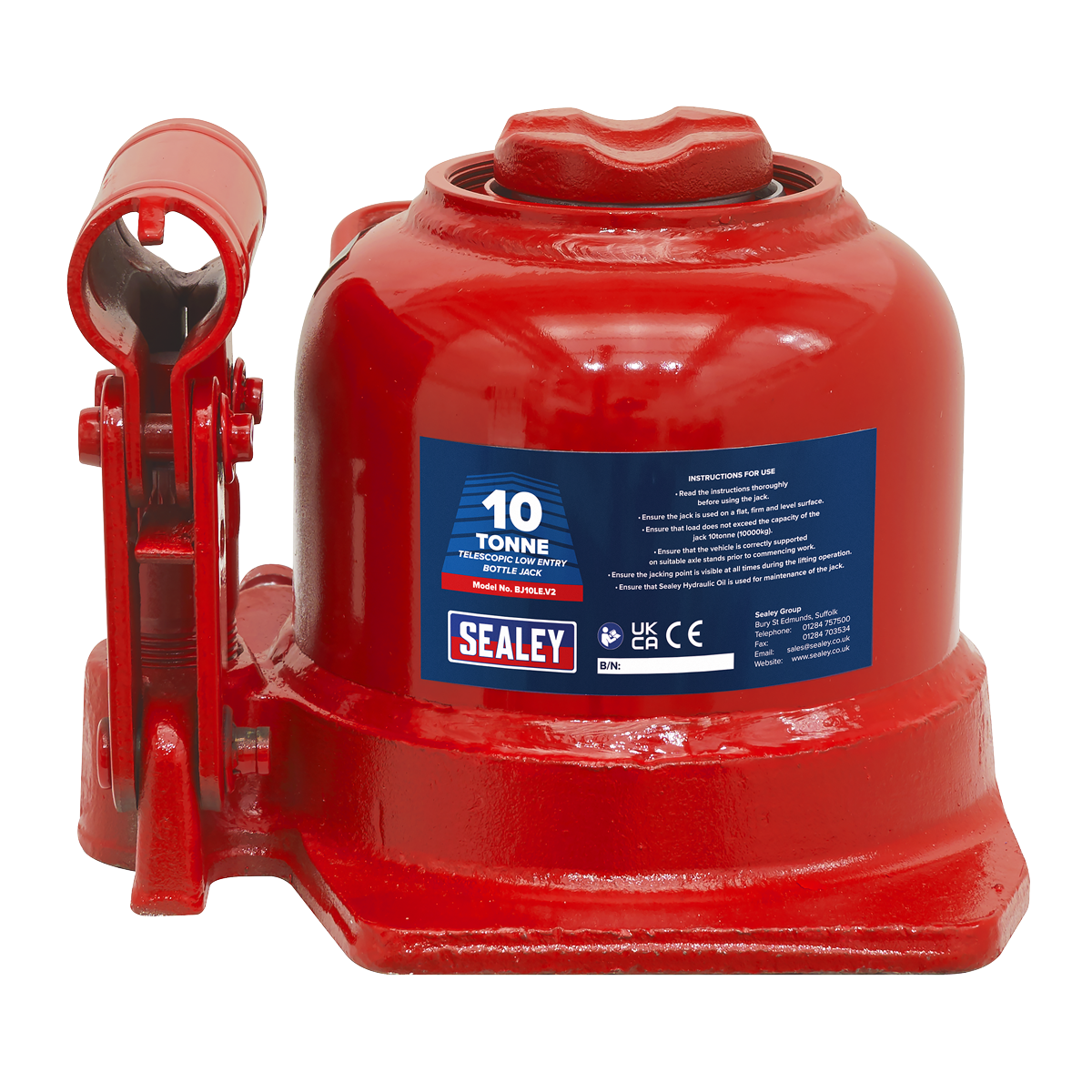 Sealey BJ10LE Low Profile Telescopic Bottle Jack 10 Tonne - additional view 5