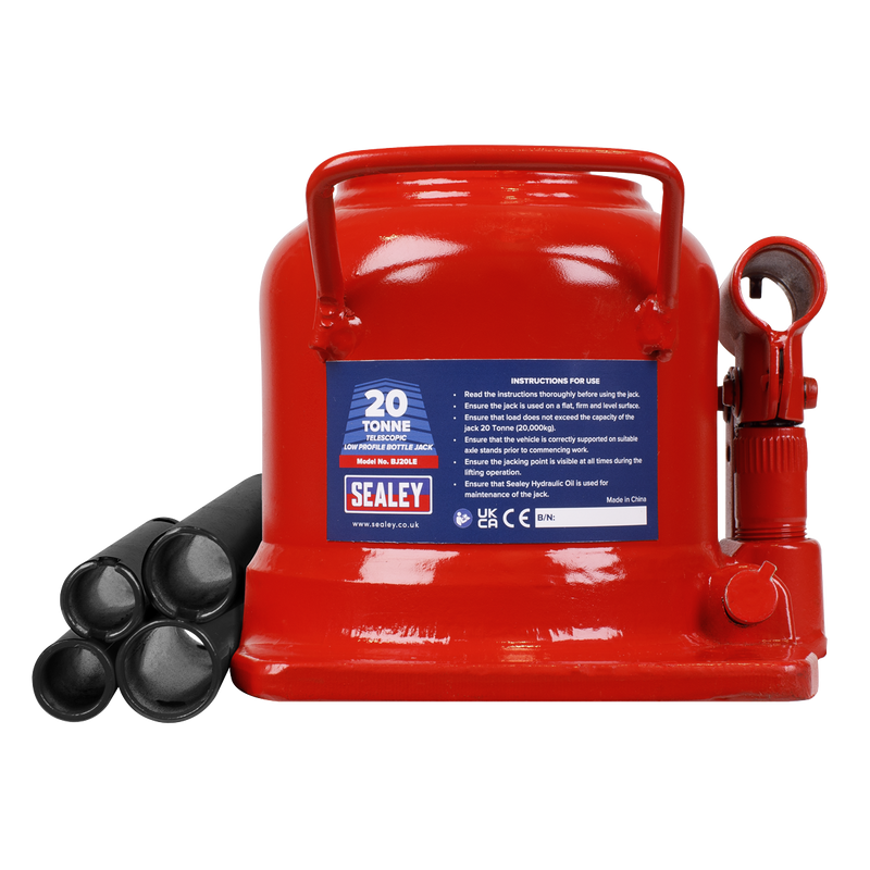 Sealey BJ20LE Low Profile Telescopic Bottle Jack 20 Tonne - additional view 2