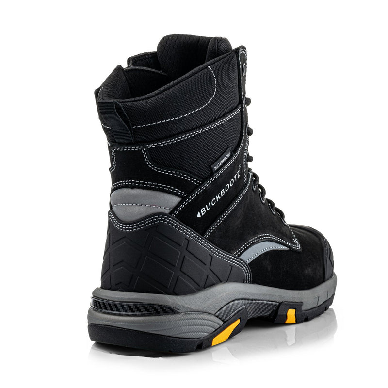 Buckbootz Blastz Tradez Waterproof High-Leg Lace/Zip Safety Boots