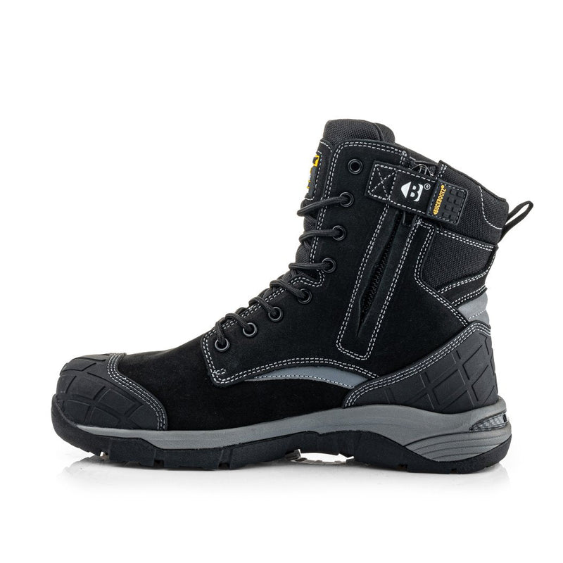 Buckbootz Blastz Tradez Waterproof High-Leg Lace/Zip Safety Boots