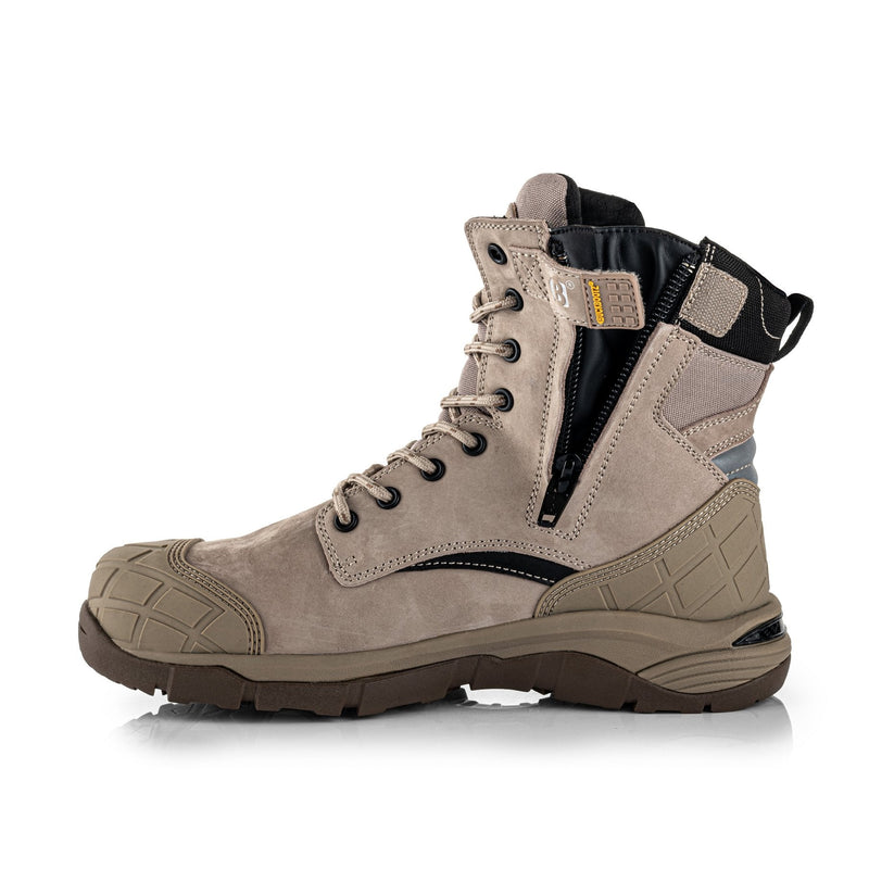 Buckbootz Blastz Tradez Waterproof High-Leg Lace/Zip Safety Boots