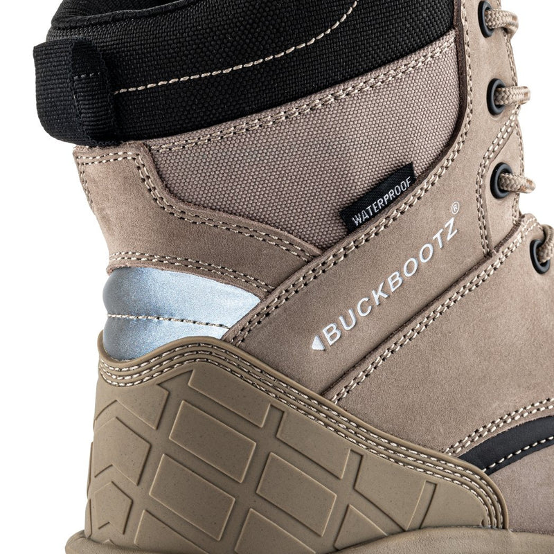 Buckbootz Blastz Tradez Waterproof High-Leg Lace/Zip Safety Boots