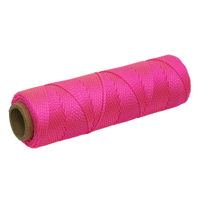 Sealey BLP1 Braided Nylon Brick Line 76m - Pink