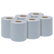 Sealey BLU60 2-Ply Embossed Blue Paper Roll 60m - Pack of 6