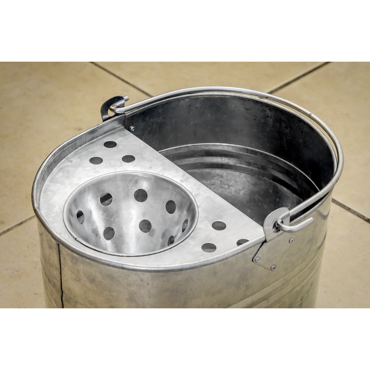 Sealey BM08 Mop Bucket 13L - Galvanized - additional view 5