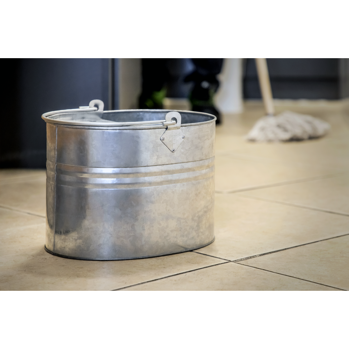 Sealey BM08 Mop Bucket 13L - Galvanized - additional view 7