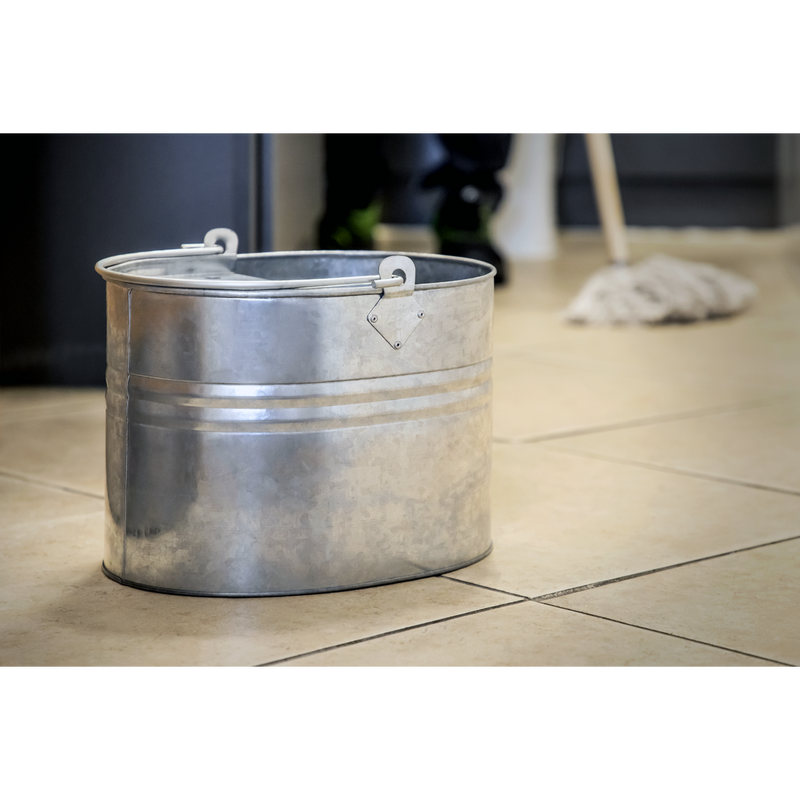 Sealey BM08 Mop Bucket 13L - Galvanized - additional view 7